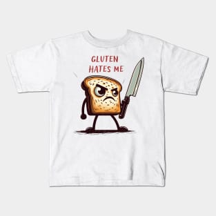Kawaii Gluten Hates Me Kids T-Shirt